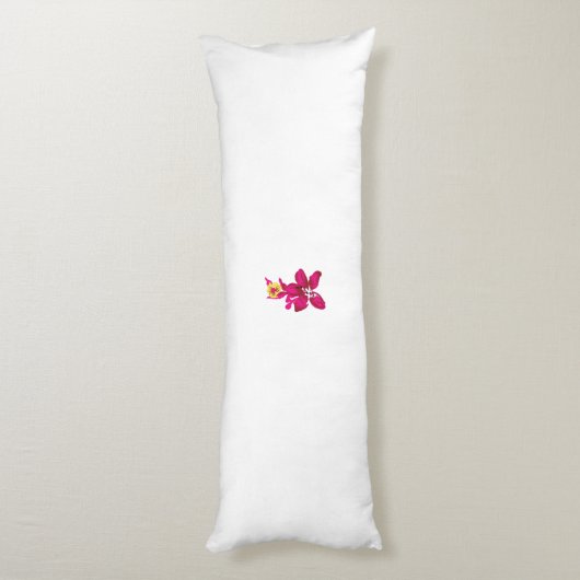 Floral Style, ArtyClick Crimson, Light Gold Lichaamskussen (Achterkant (Verticaal))