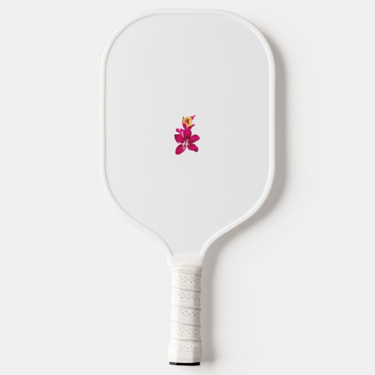 Floral Style, ArtyClick Crimson, Light Gold Pickleball Paddle (Achterkant)
