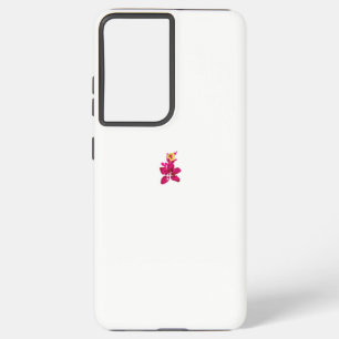 Floral Style, ArtyClick Crimson, Light Gold Samsung Galaxy Hoesje