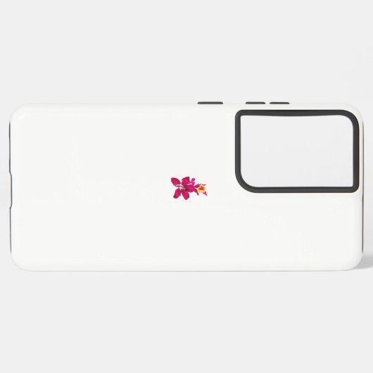 Floral Style, ArtyClick Crimson, Light Gold Samsung Galaxy Hoesje (Linkerkant)