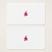 Floral Style, ArtyClick Crimson, Light Gold Visitekaartje (Voorkant /achterkant)