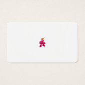 Floral Style, ArtyClick Crimson, Light Gold Visitekaartje (Achterkant)