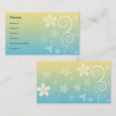 Floral Style Visitekaartje (Voorkant / Achterkant)