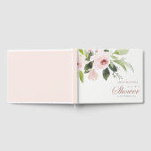 FLORAL SUBTLE SOFT BLUSH PINK ROSE BABY SHOWER GASTENBOEK (Volledig)
