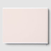 FLORAL SUBTLE SOFT BLUSH PINK ROSE BABY SHOWER GASTENBOEK (Achterkant)
