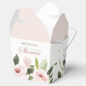FLORAL SUBTLE SOFT BLUSH PINK ROSE VRIJGEZELLENFEE BEDANKDOOSJES (Geopend)