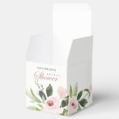 FLORAL SUBTLE SOFT BLUSH PINK ROSE VRIJGEZELLENFEE BEDANKDOOSJES (Geopend)