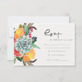 FLORAL SUCCULENT ANTLER BOHEMIAN ALLURE RSVP (Voorkant)