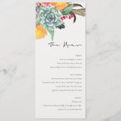 FLORAL SUCCULENT ANTLER BOHEMIAN WATERVERF MENU (Voorkant)