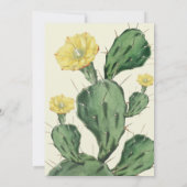 Floral Succulent Baby shower Invitation Kaart (Achterkant)
