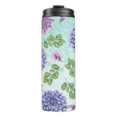 *~* Floral Succulent Glitter Girly Thermosbeker (Voorkant)