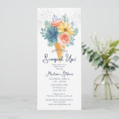 Floral Succulent Macaron Vrijgezellenfeest Kaart (Staand voorkant)