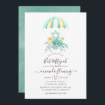 Floral Succulents Bouquet Parachute Bat Mitzvah Kaart<br><div class="desc">Whimsical ranunculus,  lupins,  pinda's en succulenten parachute bouquet bat mitzvah nodigt in pastelschoppen uit met elegante handschrift typografie.</div>