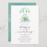 Floral Succulents Bouquet Parachute Bat Mitzvah