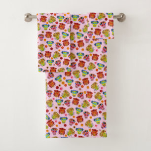 Floral Sugar Skull Bad Handdoek
