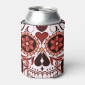 Floral Sugar Skull Day of the Dead Art Blikjeskoeler (Blikje Voorkant)