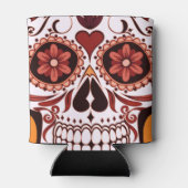 Floral Sugar Skull Day of the Dead Art Blikjeskoeler (Achterkant)