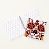 Floral Sugar Skull Day of the Dead Art Notitieboek (Binnen)