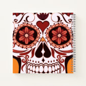 Floral Sugar Skull Day of the Dead Art Notitieboek (Achterkant)