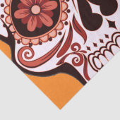 Floral Sugar Skull Day of the Dead Art Tissuepapier (Detail)