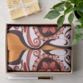 Floral Sugar Skull Day of the Dead Art Tissuepapier (Geschenk)