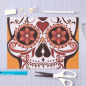Floral Sugar Skull Day of the Dead Art Tissuepapier (Craft)