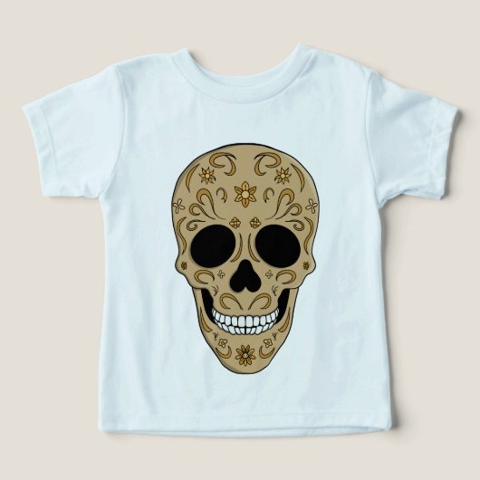 Floral Sugar Skull Dia de los Muertos (Design voorkant)