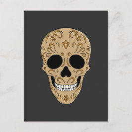 Floral Sugar Skull Dia de los Muertos Feestdagenkaart