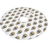 Floral Sugar Skull Dia de los Muertos Kerstboom Rok (Gekanteld)