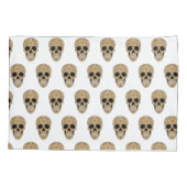 Floral Sugar Skull Dia de los Muertos Kussensloop (Achterkant)