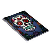 Floral Sugar Skull-laptop Notitieboek (Rechterzijde)