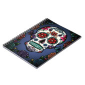 Floral Sugar Skull-laptop Notitieboek (Linkerzijde)