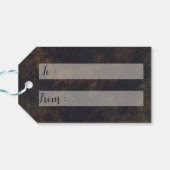 Floral Sugar Skull Milestone Verjaardag Cadeaulabel (Achterkant Horizontaal)