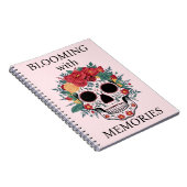 Floral Sugar Skull Notitieboek (Rechterzijde)