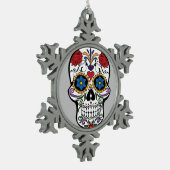 Floral Sugar Skull Ornament (Links)