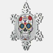 Floral Sugar Skull Ornament (Rechts)