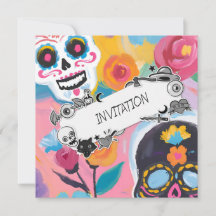 Floral Sugar Skull Painting