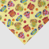 Floral Sugar Skull Tissuepapier (Detail)