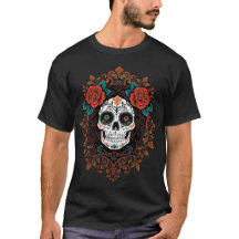 Floral Sugar Skull Verfraaide illustratie