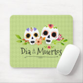 Floral Sugar Skulls Dia de Muertos | Muismat (Met muis)
