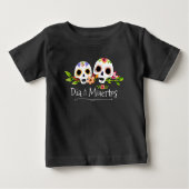 Floral Sugar Skulls Dia de Muertos | Shirts (Voorkant)
