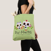 Floral Sugar Skulls Dia de Muertos | Tote bag (Dichtbij)