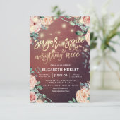 Floral Sugar & Spice & Alles-Baby shower Nice Kaart (Staand voorkant)
