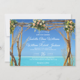 Floral Summer Beach Wedding Gate Kaart