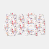 Floral Summer Butterfly Baby shower Bedankdoosjes (Uitgevouwen)
