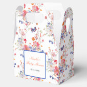 Floral Summer Butterfly Baby shower Bedankdoosjes (Geopend)