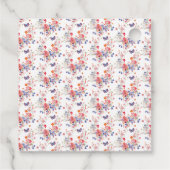 Floral Summer Butterfly Baby Shower Bedankjes Labels (Achterkant)