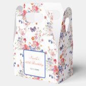 Floral Summer Butterfly Verjaardag Bedankdoosjes (Geopend)