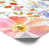 Floral Summer Butterfly Vrijgezellenfeest Poster (Hoek)