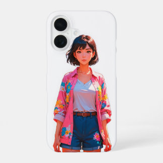 Floral Summer Chic iPhone 16 Hoesje